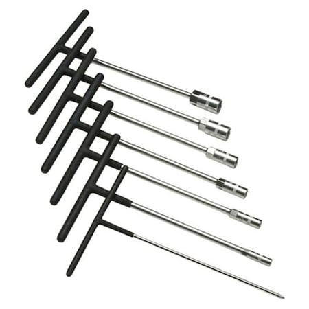 Pit Posse Pit Posse PP2655 T-Handle Set with Dipped Handle; 7 Piece PP2655